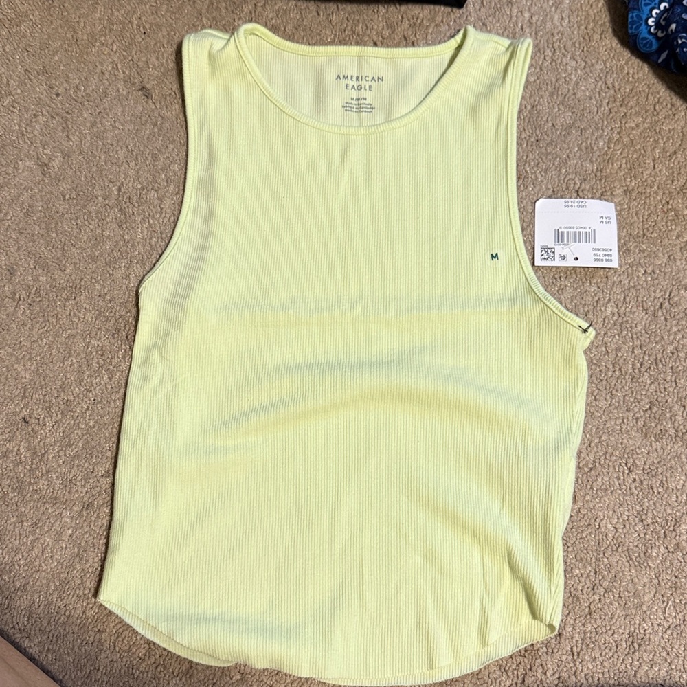 American Eagle Outfitters Yellow Tank Top